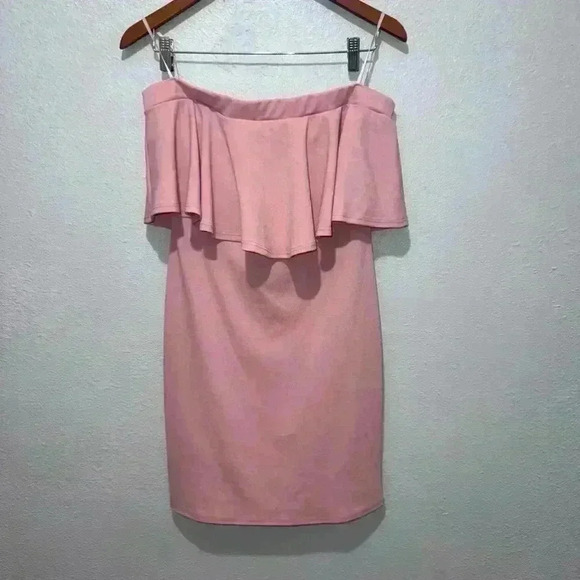 NWT!! Woman’s rue21 Dress, size L with Pink & ruffled top! - Picture 2 of 7
